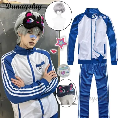 Anime Alien Bühne Till Sportswear Cosplay Perücken Tradingcard Kostüm Schuluniform Jacke Hosen Maske Aufkleber Requisiten Angepasst Image