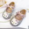 Hello Kitty Prinzessin Schuhe Mädchen Shine Diamond Frühling Sommer Edition Kristall Schuhe für