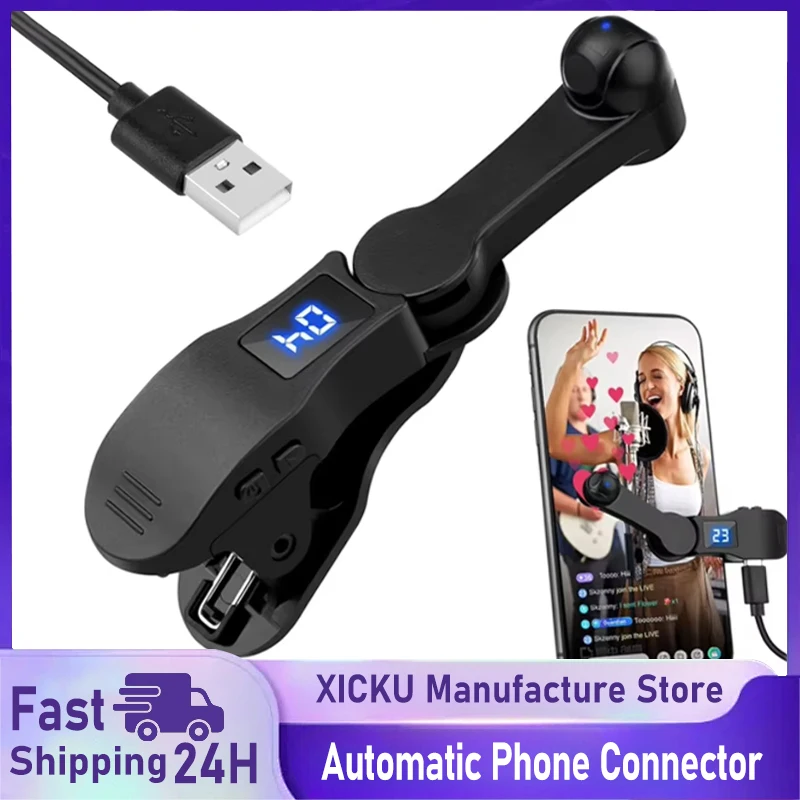 Automatischer Bildschirmklicker für Smartphones, Apps, Video, Live-Streaming, Gadget, USB-Simulator, Smartphone-Spielbildschirm, Touch-Stative, Tapper Image