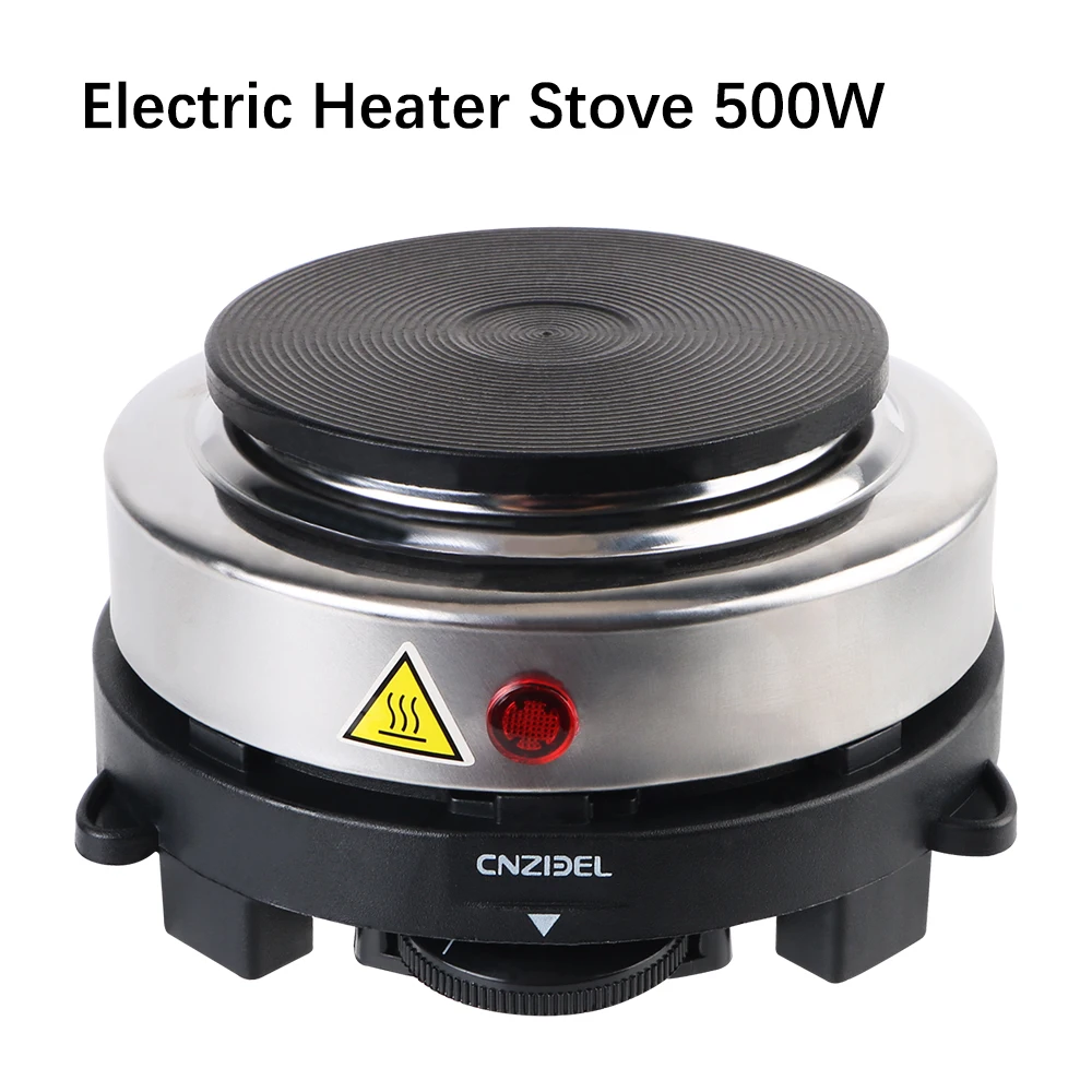 Milk Water Coffee Heating Furnace Multifunctional Mini Electric Heater Stove Hot Cooker Plate 500W 220V KitchenAppliance EU Plug Image