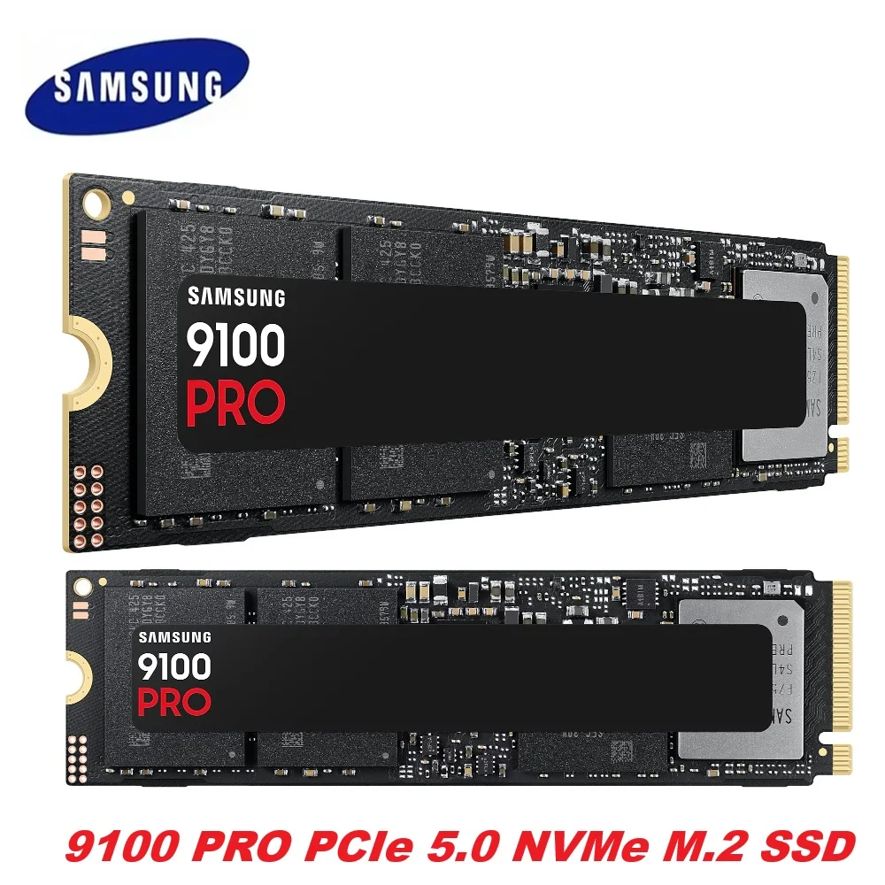 SAMSUNG SSD-Speicher MZ-VAP1T0BW 9100 PRO Internes SSD PCIe 5.0 x4, NVMe 2.0-Festplatten-SSD für Gamer, kompatibler PC, Playstation 5 Image