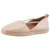 Espadrille TAMARIS, Damen, Gr. 38, gold (goldfarben), Ziegenveloursleder, leicht glänzend, modisch, Schuhe, Plateau, Sommerschuh, Flats, Schlupfschuh mit Touch It-Ausstattung