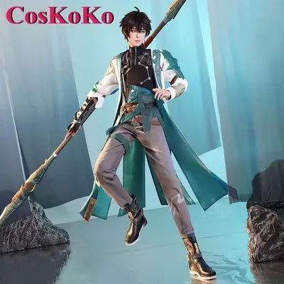CosKoKo Dan Heng Cosplay Anime Spiel Honkai: Star Rail Kostüm Hübsche Mode Kampfuniform Halloween Image