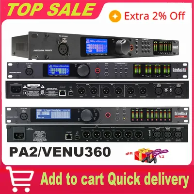 PA2/VENU360 2 Input 6 Output Stage Audio Processor Original Software Audio DriverRack PA2