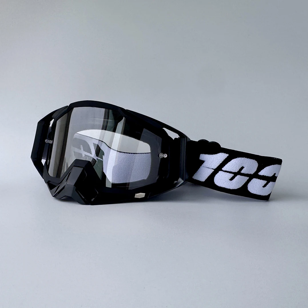 100 Occhiali da motocross Lente HD Occhiali da moto antiappannamento Sport Antivento Proteggi Equitazione Uomo Donna Moto MX Occhiali da sole MTB