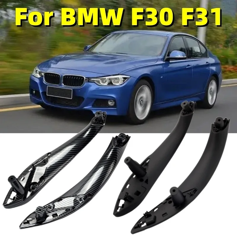 Maniglia della porta interna dell'auto anteriore sinistra/destra nera Trim maniglione maniglia del pannello di presa per BMW F30 F80 F31 F32 F34 F35 maniglie delle porte interne