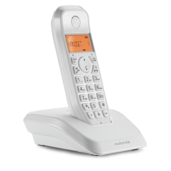 Motorola S1201 Schnurlostelefon, Anrufsperre, Nicht-Stören, Freisprechen, 50 Kontakte, beleuchteter Bildschirm Image