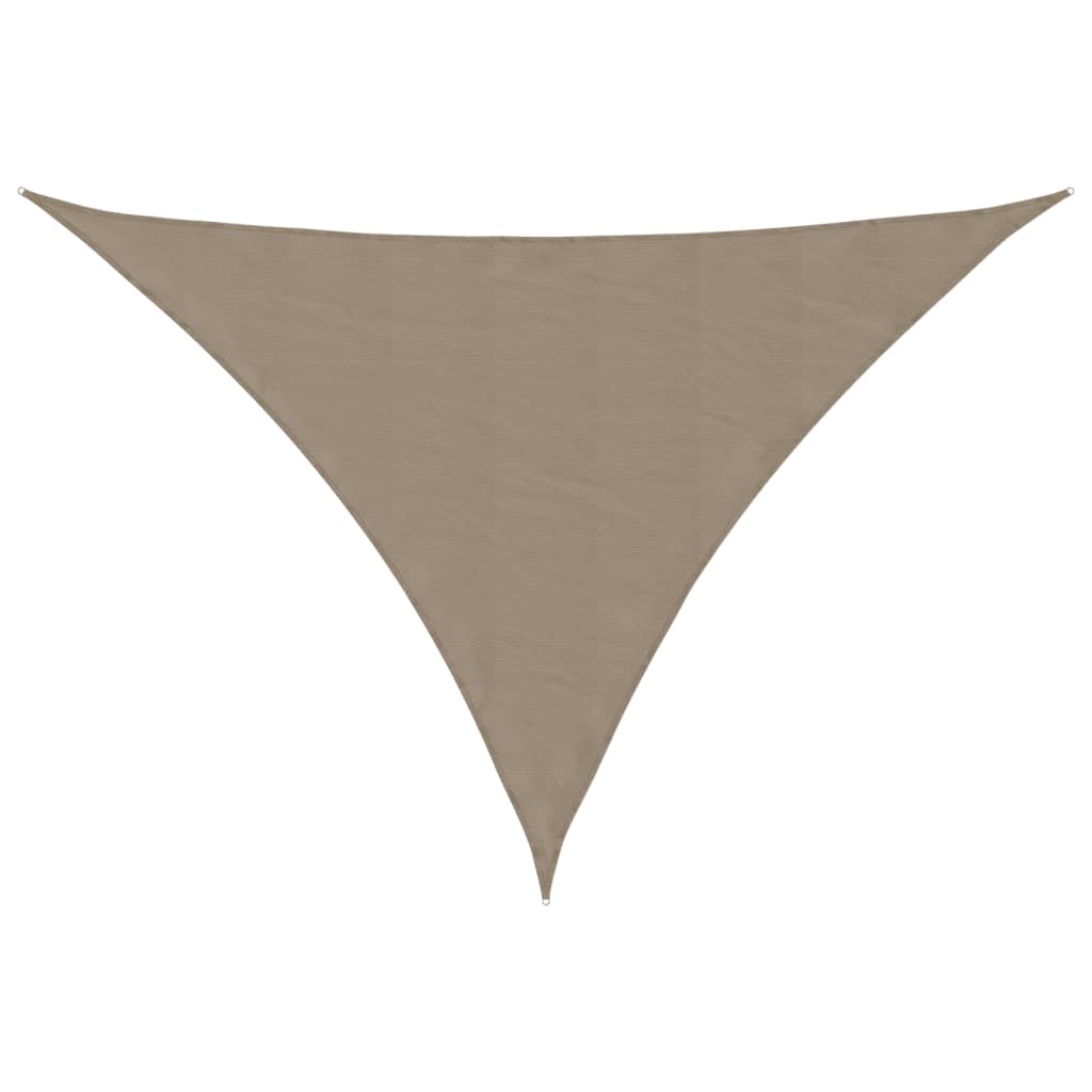 vidaXL Sonnensegel Oxford-Gewebe Dreieckig 3x4x4 m Taupe Image
