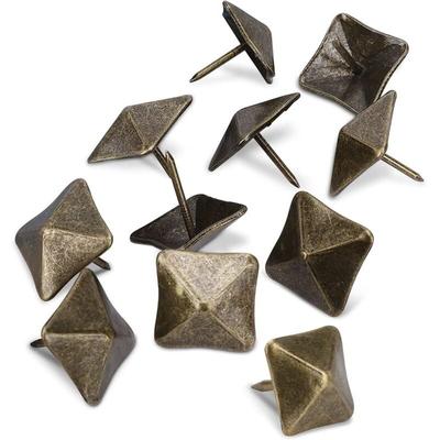 50 (19x19x20mm) Polsternägel, dekorative Messingnägel, Vintage-Polsternägel für Möbel, Sofas, Image
