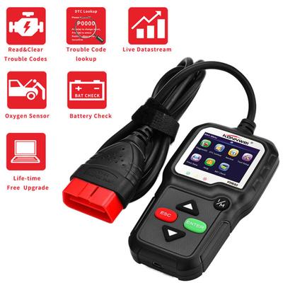 Ej.life - KW680 OBDII-Diagnosetool, universelles Auto-Fehlercode-Lesegerät für europäische obd Image