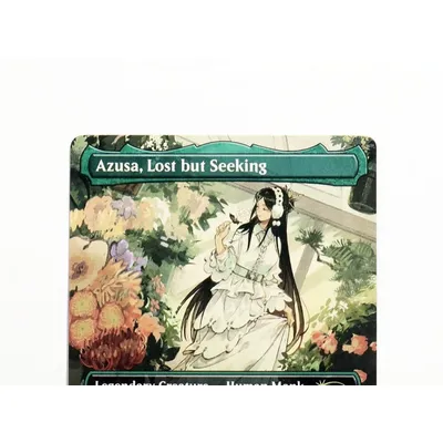 (Azusa, verloren, aber ansehen) Holo/Foil TCG Magical Proxy Cards Game Quality Proxy Gathering Board Playing Game Trading Cards Proxy Image