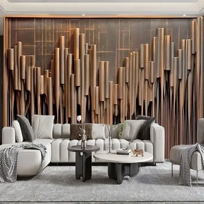 Moderne chinesische Stil abstrakte Tapete benutzerdefinierte Foto Wandbild 3D Relief TV Sofa Image