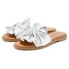 Pantolette LASCANA "Mule, Sandale, offener Schuh", Damen, Gr. 42, silber (silberfarben), Obermaterial: 100% Lammleder. Futter: 100% Schweinsleder. Decksohle: 100% Rindsleder. Laufsohle: 100% Synthetik, unifarben, modisch, Schuhe, aus Leder