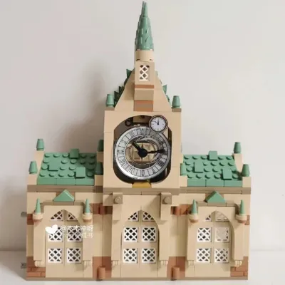 Schule Krankenhaus Flügel Pottered Magische Filme Schloss Bausteine Spielzeug Weihnachten Geburtstag Image