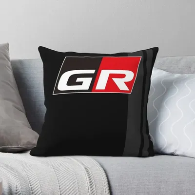 Gr yaris supra gazoo racing quadratischer kissen bezug polyester leinen samt muster reiß verschluss Image