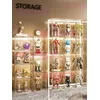 43.7-33-33 Labubu Spielzeug-Organizer, große transparente Aufbewahrungsbox, Vitrine für Schuhe,