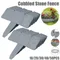 10/20/30pcs Imitation Stone Fence, Garden Fence Stone Flake Plastic Fence, Can Be Assembled Garden