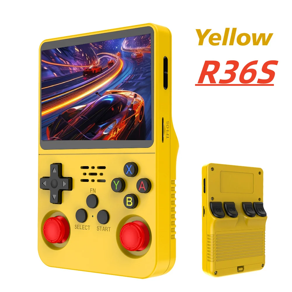 2025 R36S Retro Handheld VideoGame Konsole Linux System 3,5-zoll IPS Bildschirm Mini Tragbare Handheld Video Player 64 GB 15000 Spiele
