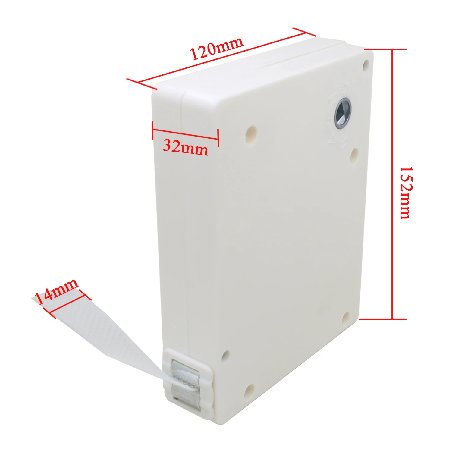 Rollladen-Steuerungswickler für modernen manuellen Rollladen-Steuerungswickler, ABS, weiß, mit 5 m Gurtband und Griff