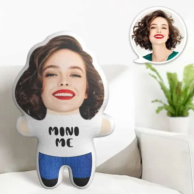 DIY-Kissen, süßes Minime-Wurfkissen, individuelles Gesichtskissen, personalisiertes Minime-Kissen, Image
