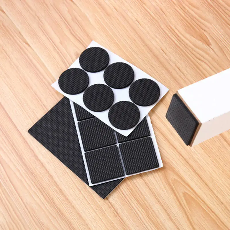 12/30/48 Stück Möbelpolster, selbstklebende Gummi-DIY-Möbelfüße, Polster, Tischbeine, Hocker, Stühle, Matten, Tisch- und Stuhlfußschutz Image
