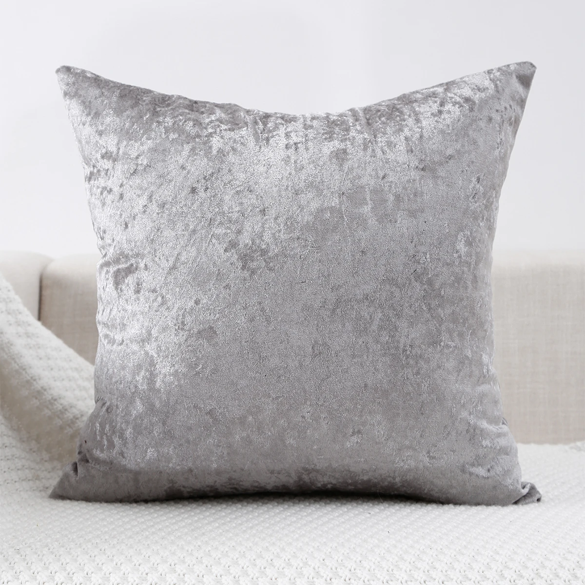 1-teiliger Dekokissenbezug aus Samt für Zuhause, Wohnzimmer, Sofa, Dekoration Image