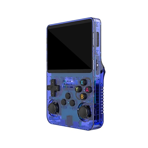 R36s Handheld-Spielkonsole 3,5-Zoll-IPS-Bildschirm Retro-Spielkonsole Linux-Systembildschirm Tragbarer Taschen-Videoplayer Reiseutensilien 64 GB und 128 GB extra großer Speicher Image