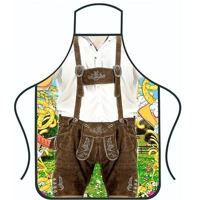 Oktoberfestbier Kostüm Schürze Dirndl Lederhosen Oktoberfest / Bier Bayerisch Bayerisches Paar Wiesn Traditioneller Stil Wiesn Herren Damen Party Bier Festival Stoff im traditionellen Stil Schürze Image