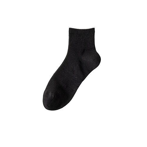 Herren 1 Paar Socken No-Show und Liner-Socken Schwarz Weiß Farbe Einfach Schule Formell Outdoor Dünn Sommer Frühling Herbst Täglich Lässig Image