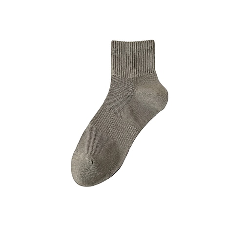 Herren 1 Paar Socken No-Show und Liner-Socken Schwarz Weiß Farbe Einfach Schule Formell Outdoor Dünn Sommer Frühling Herbst Täglich Lässig Image