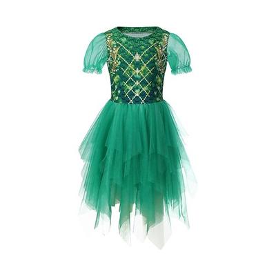 Kleine Meerjungfrau Ariel Prinzessin Aqua Princess Kleid Kostüm Blumenmädchenkleid Film- und TV-Themenkostüme Film Cosplay for Mädchen Kinder Karneval Welttag des Buches Leistung Veranstaltung / Fest Image