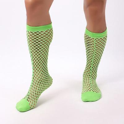 Schwulenstolz Socken Sexy Fischnetz Unisex Erwachsene Clubwear Pride Parade Pride-Monat Halloween Karneval Einfaches Karnevalskostüm Image