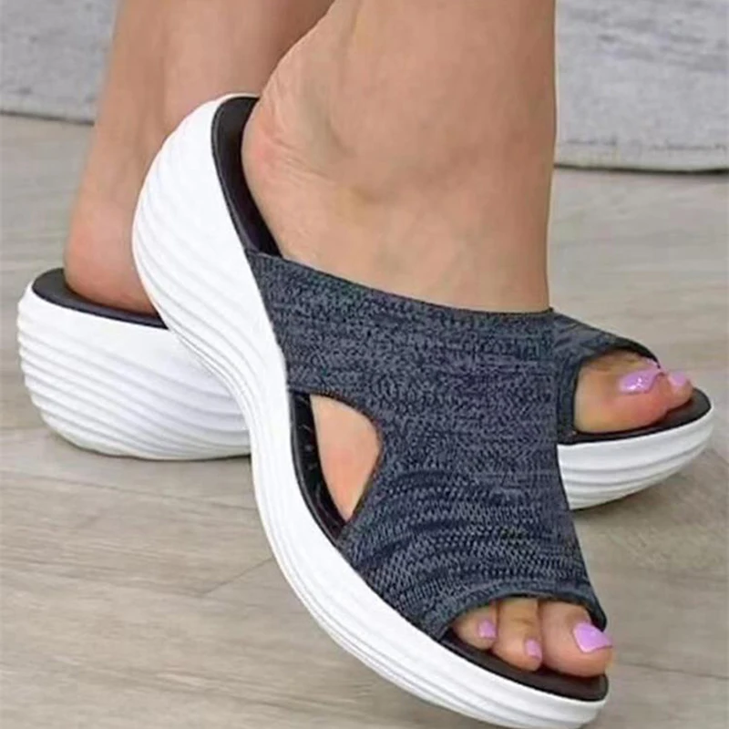 Femmes chaussures sandales été fête dames chaussures diapositives chaussures pour femmes sandales compensées dames grande taille chaussures femme pantoufles femme
