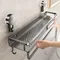 30-50cm support de salle de bain étagère de salle de bain espace de toilette en aluminium sans