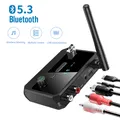 Adattatore audio wireless per ricevitore audio Bluetooth 5.3 con jack ottico RCA AUX da 3,5 mm