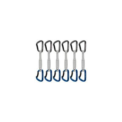 Mammut Workhorse Keylock 17 cm 6-Pack Quickdraws Straight Gate/Bent Gate Key Lock Grey-Blue 17 cm 2040-02581-33275-75
