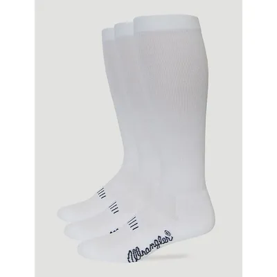 Wrangler Mens Boot Socks 3-Pack Grey Size L