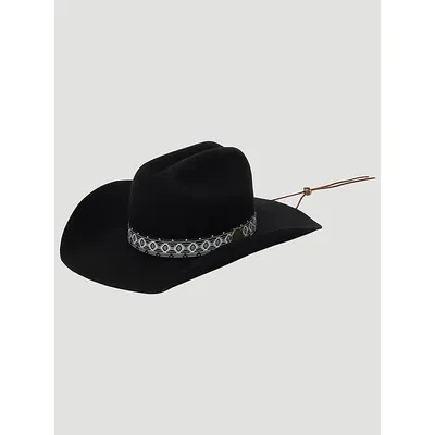 Wrangler Boys Chin Cord Cowboyboy Hat Black Size One Size