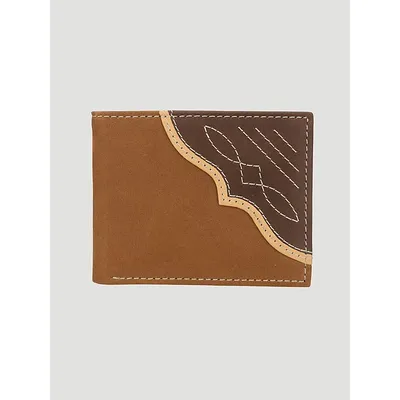 Wrangler Mens Leather Traveler Wallet Cognac Size One Size