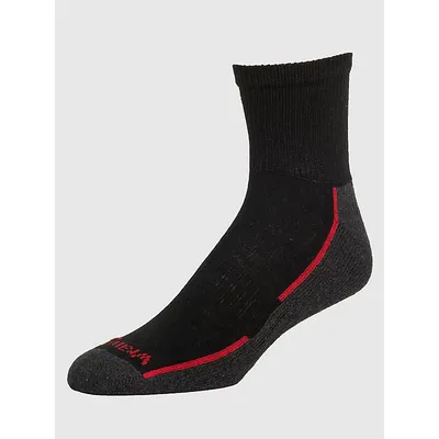 Wrangler Mens Ankle Socks (6-Pack) Black Size One Size