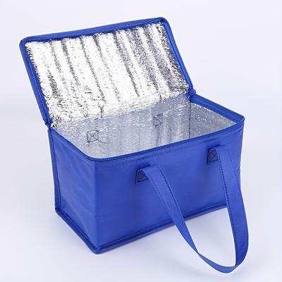TEMU Insulated Cooler Bag - Durable Aluminum Foil, Oxford Cloth, Portable & Durable, Drinks & All Day, Ideal For Travel & , Beverage Cooling Supplies | Sturdy Tote Bag | Leak-proof Design Image