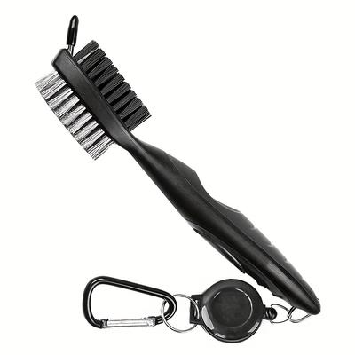 TEMU Golf Dual-sided Cleaning Brush: Multi-functional Club Head Cleaner With Nylon And Steel Bristles - Essential Golf Accessories Image