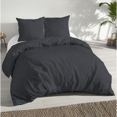 TEMU Bed Linen Set 135x200 4-piece - Allergy-friendly Bed Linen Set - Fitted Sheet 135 X 200 & Pillowcase 80x80 | Modern & High-quality Image