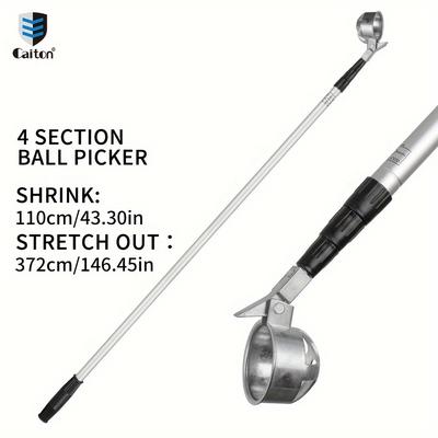 TEMU Caiton Golf Ball Retriever, 3-6 Section Adjustable Aluminum Shaft, Lightweight And , Golf Course Use Image