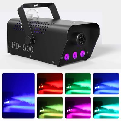 TEMU Smoke Fog Machine 500w 3led Party Lights Dj Stage Fogger Effect Rgb
