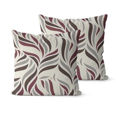 TEMU 2pcs Modern Striped Geometric Throw Pillow Covers, 100% Polyester, Hand Wash, Zipper Closure, Removable And Washable, Decorative Cushion Covers For Room Types - Excludes Pillow Insert Image