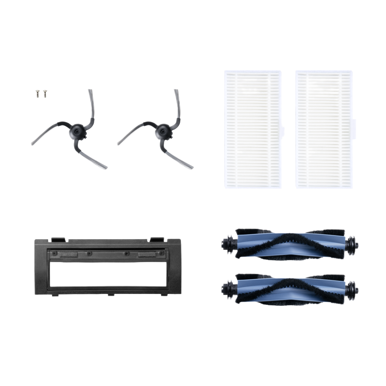 eufy RoboVac Replacement Accessories Kit (2 Side Brushes + 2 Filter Sets + Rolling Brush + Brush Guard) Compatible RoboVac C10