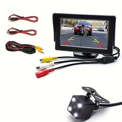 "TEMU Baideluo 4.3 ""display Vehicle Monitor Camera - Backup Rearview - Hd Reverse Rearview Camera Ideal For Car, Pickup, Suv And Other Car Reverse Kits"