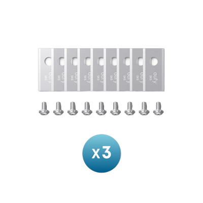 eufy Replacement Blade Set: 3*(9 Lawn Mower Blades and 9 Screws) Compatible E15&E18 Silver