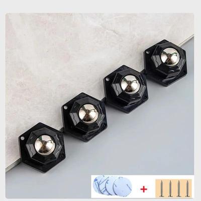 TEMU Heavy Duty Furniture Casters - 200kg Capacity, , Stainless Steel With Self-adhesive Backing, Smooth Rolling Wheels For , Furniture Sliders For Heavy Furniture Image